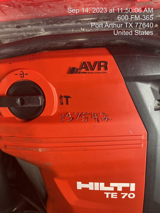 2021 HILTI TE 70-AVR