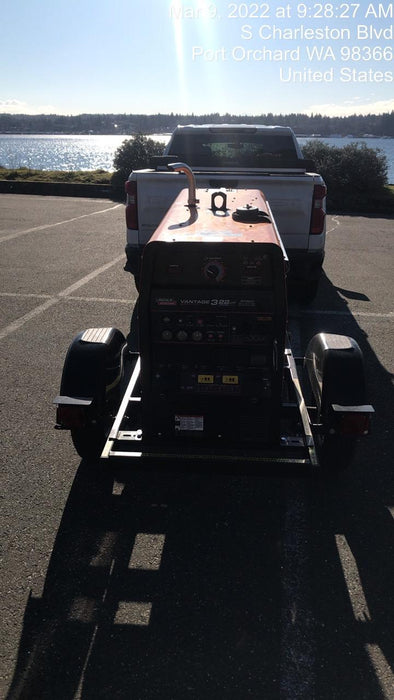 2021 Lincoln Electric Vantage 322 Vantage 322 Ready Pak 3 w/ Decals, ORANGE (includes trailer, cable rack, fender light kit) NO Telematics