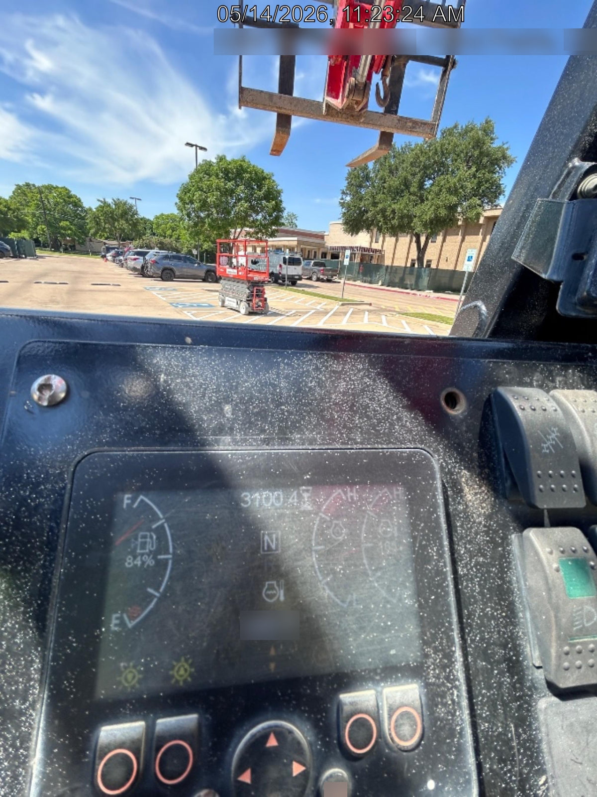 2019 Manitou MTA8044 74hp T4F, Open ROPS, Cab and Boom LED work lights, Auxiliary Hydraulics, Solid Tires, Amber strobe, Lift Hook w/66" Carriage, 60" Forks