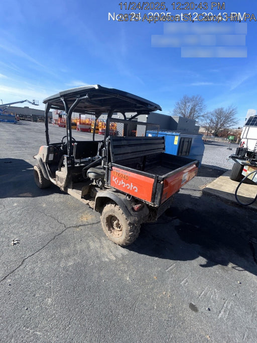 2021 Kubota RTV-X1140W-H Plastic Canopy, Windshield Acrylic Clear, LED Strobe Light, Wire Harness Kit, Back up Alarm