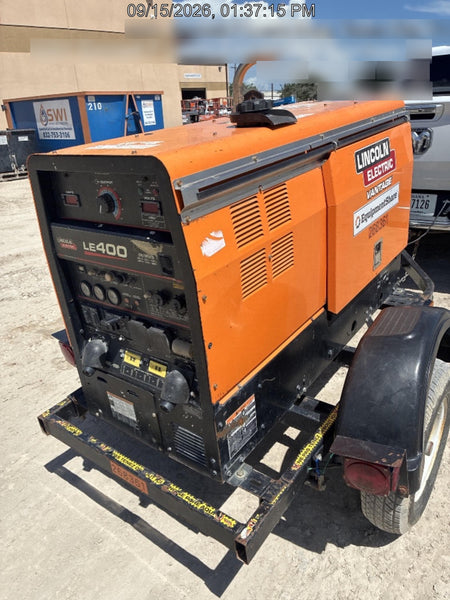 2022 Lincoln Electric LE400 Kubota V1505, Trlr, Cable Rack, Light Kit, ES Decals, T3