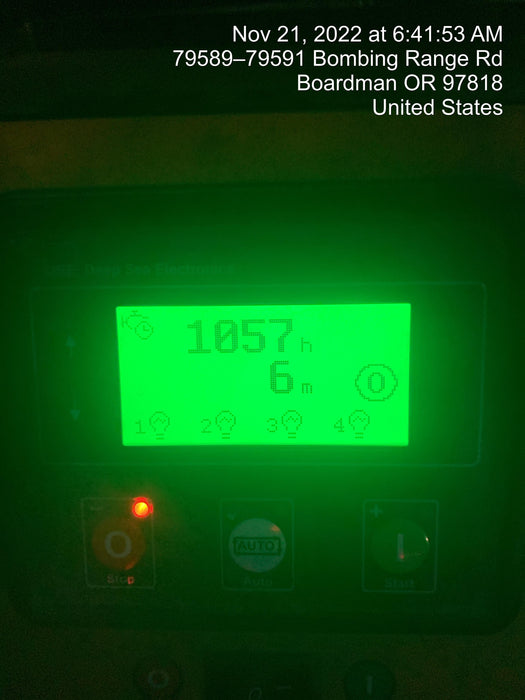 2020 Allmand NLV3GR (4) LED Light Fixture 350W, 23' Vertical Mast, 3kW Prime, Towable, Deep Sea L401, Leveling Jacks, Yanmar T4F 5.8hp