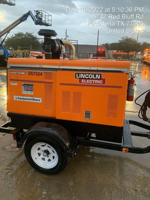 2022 Lincoln Electric Vantage 549X Crosslink Technology, Trailer Mounted, ES Decals, T3