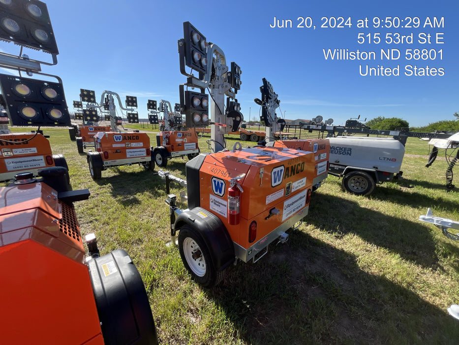 2024 Wanco WLTT-4MM4K Diesel, Deep Sea Controller, Shore Power Plug, Auto Start, (4) 350W LED Floodlights, 4kW Generator, 60 Gal Fuel Tank, 2" Ball, T3