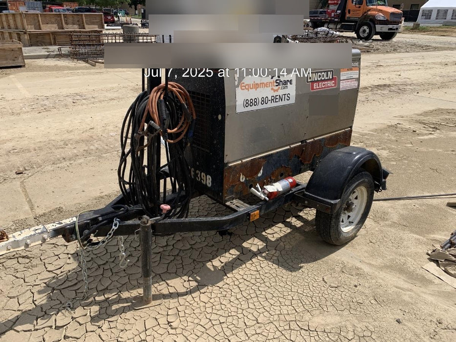 2018 Lincoln Electric Vantage 322 Lincoln Vantage 322 Welder Ready Pak 3 - Vantage 322, Trailer, Fender and light kit, Cable rack