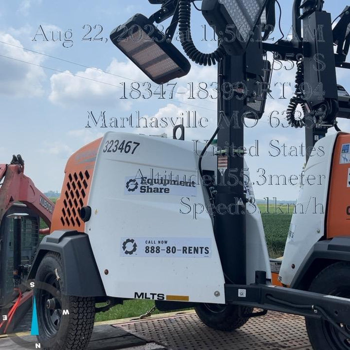 2023 Generac MLT2 Diesel, Flex Switch 120V Input, Powerzone Controller, (4) 320W LED Lights, 4kW Generator, 39.9 Gal Fuel Tank, 2" Ball, T3