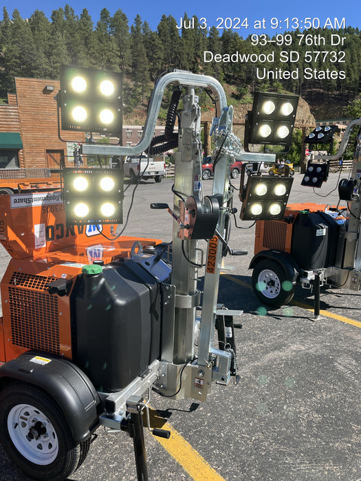 2024 Wanco WLTT-4MM4K Diesel, Deep Sea Controller, Shore Power Plug, Auto Start, (4) 350W LED Floodlights, 4kW Generator, 60 Gal Fuel Tank, 2" Ball, T3