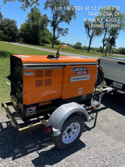 2022 Lincoln Electric LE400 Kubota V1505, Trlr, Cable Rack, Light Kit, ES Decals, T3