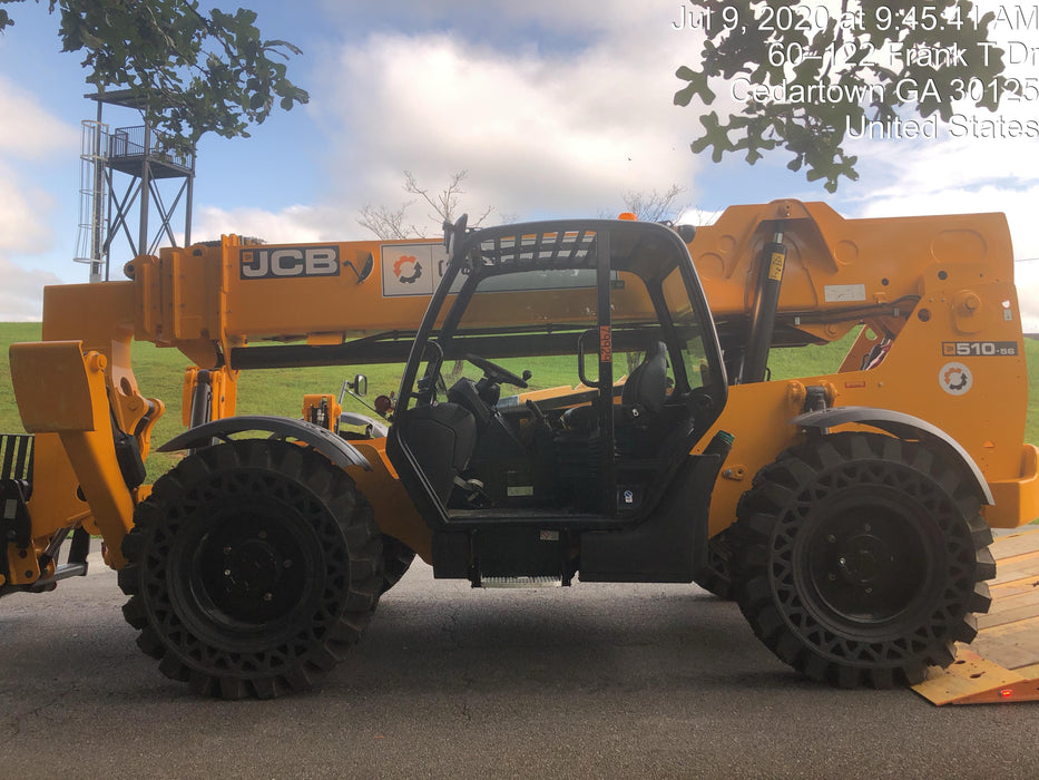 2020 JCB 510-56 Canopy, Solid Tires, Work Lights, Beacon, Aux Hydraulics, Back up Alarm, Lifting Eye, ES Decals