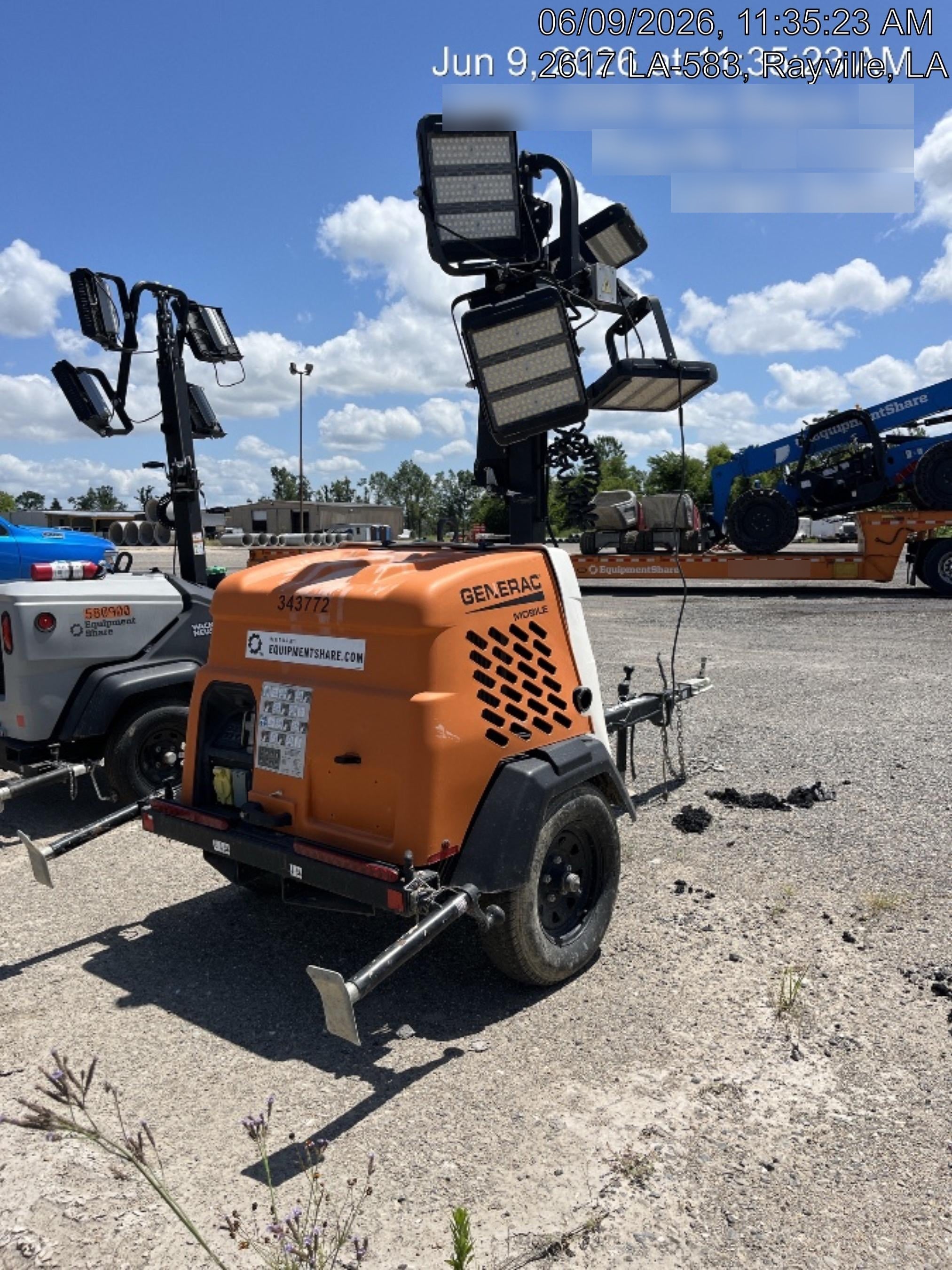 2023 Generac MLT2 Diesel, Flex Switch 120V Input, Powerzone Controller, (4) 320W LED Lights, 4kW Generator, 39.9 Gal Fuel Tank, 2" Ball, T3