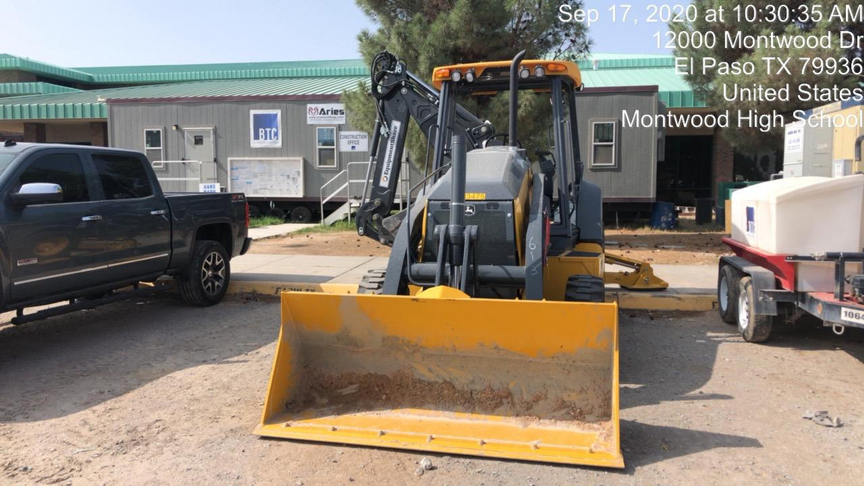 2020 John Deere 310LEP - Extendable Stick Canopy, 4WD, Extendable Stick, Pilot Controls, 2 Way Hydraulics, TAG Manual QC