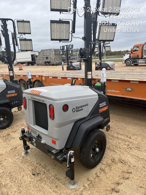 2024 Wacker Neuson LTT4 Diesel, Kohler KDW702, Deep Sea Controller, Auto Start, LED 320W, Bypass Outlet, T3