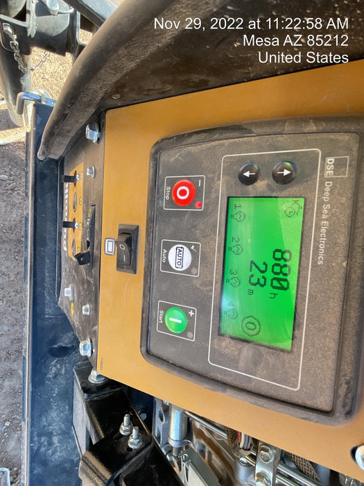 2022 Allmand NLV3GR (4) LED Light Fixture 350W, 23' Vertical Mast, 3kW Prime, Towable, Deep Sea L401, Leveling Jacks, Yanmar T4F 5.8hp