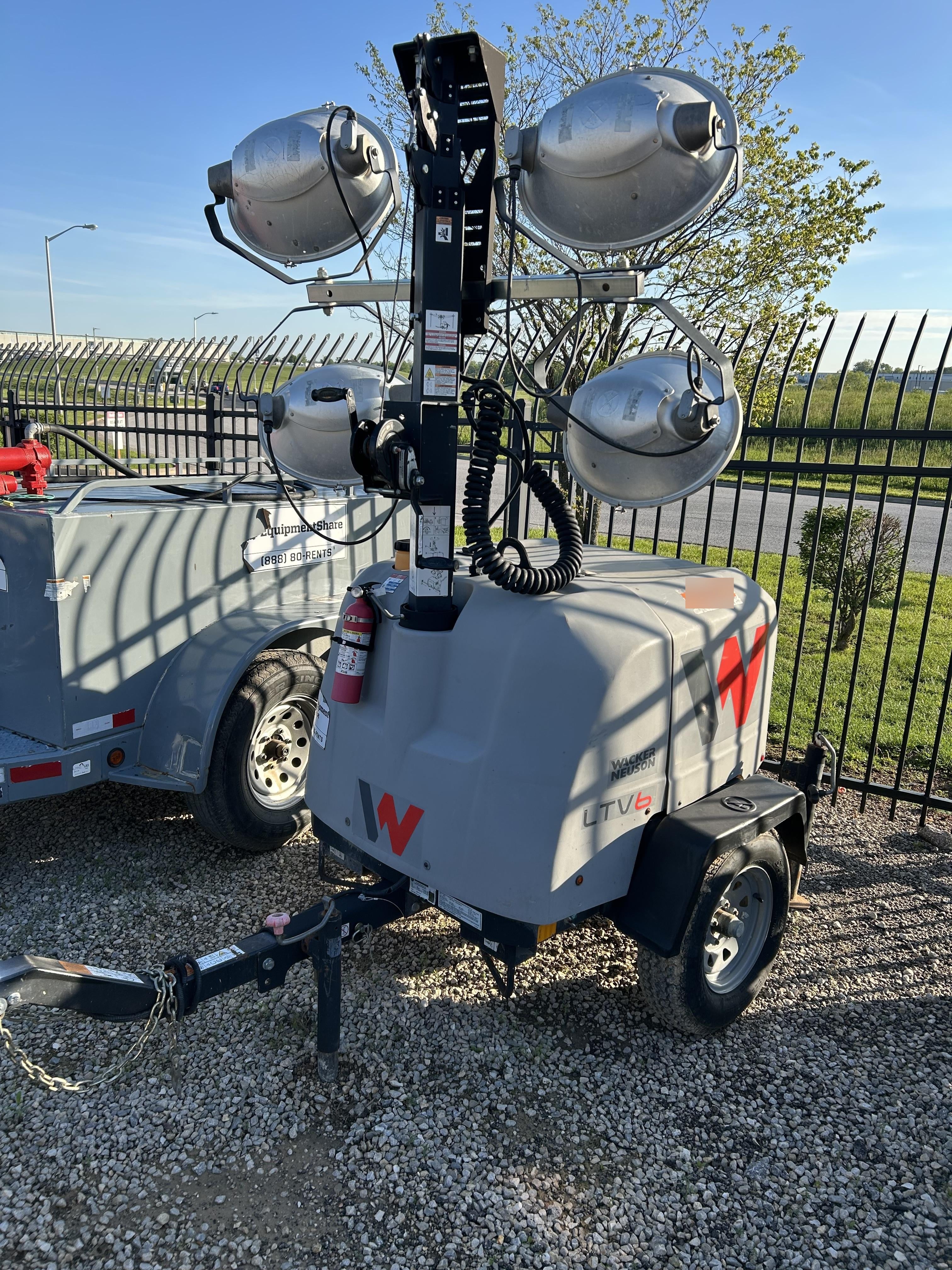 2019 Wacker Neuson LTV6L-MH Wacker Neuson LTV6L Mobile Light Tower w/Fuel Level Sensor Installed