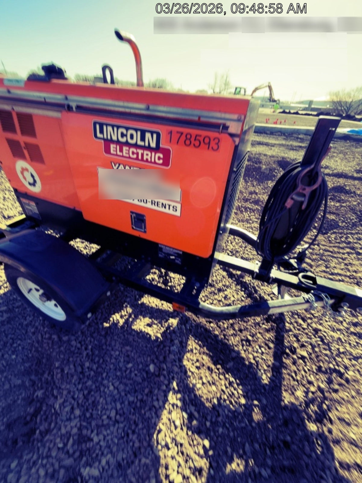 2021 Lincoln Electric Vantage 322 Vantage 322 Ready Pak 3 w/ Decals, ORANGE (includes trailer, cable rack, fender light kit) NO Telematics