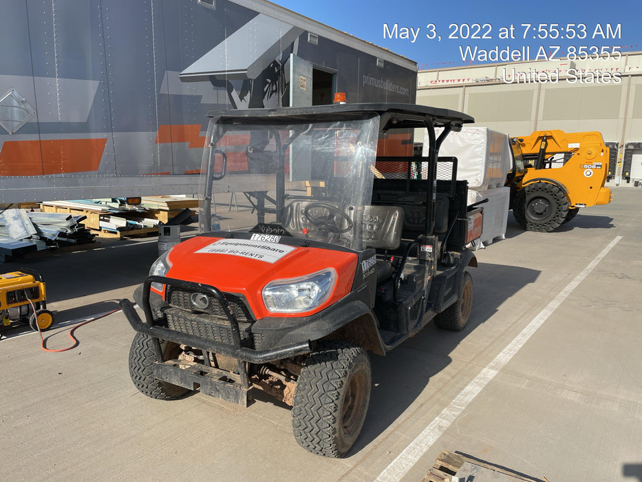 2021 Kubota RTV-X1140W-H Plastic Canopy, Windshield Acrylic Clear, LED Strobe Light, Wire Harness Kit, Back up Alarm