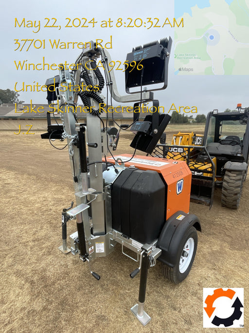 2024 Wanco WLTT-4MM4K Diesel, Deep Sea Controller, Shore Power Plug, Auto Start, (4) 350W LED Floodlights, 4kW Generator, 60 Gal Fuel Tank, 2" Ball, T3