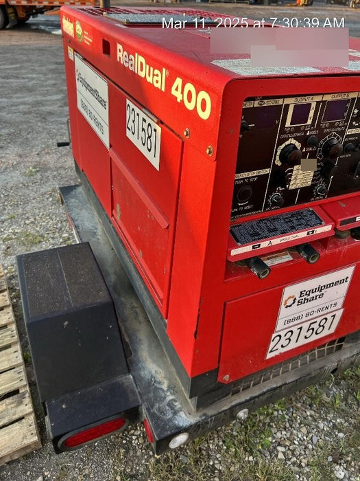 2022 Shindaiwa DGW400MDL Kubota D902 Engine, 23 HP, Dual Op Welder, Wire, Arc, Droop Stick, Tig, and CC Stick Functionality, Simulphase, 3 Phase and 1 Phase Gen Output, Single Axle NB Trlr, Slr Trckl Chrg 12V 12W, Fire Ext