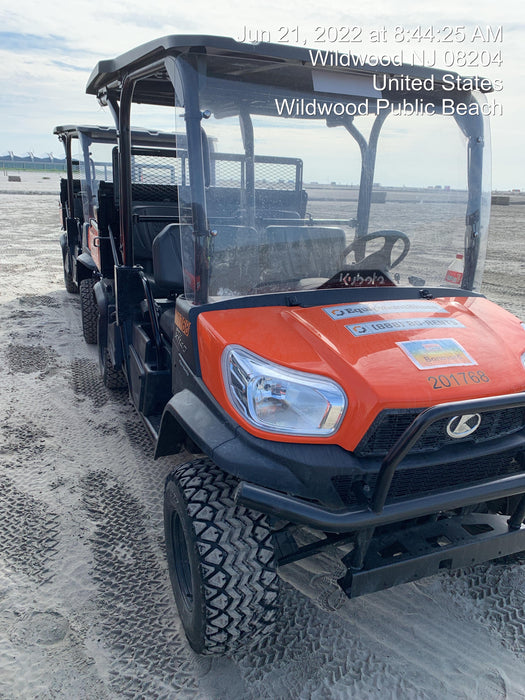 2022 Kubota RTV-X1140W-H Plastic Canopy, Windshield Acrylic Clear, LED Strobe Light, Wire Harness Kit, Back up Alarm