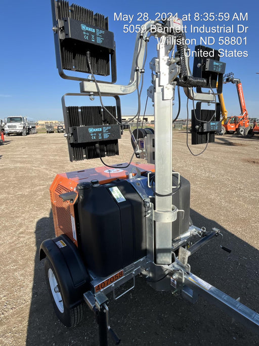 2024 Wanco WLTT-4MM4K Diesel, Deep Sea Controller, Shore Power Plug, Auto Start, (4) 350W LED Floodlights, 4kW Generator, 60 Gal Fuel Tank, 2" Ball, T3