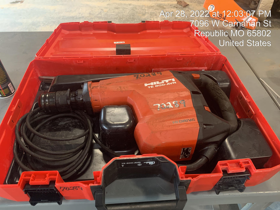 2020 HILTI TE 800-AVR