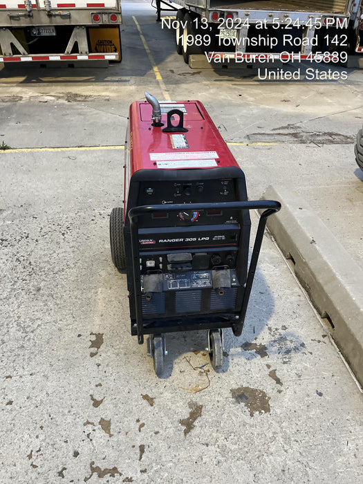 2024 Lincoln Electric Ranger 305 LPG Ranger 305 LPG, Undercarriage, Tank Holder & Strap, 10kw AC Gen, 25hp Kohler LPG Eng