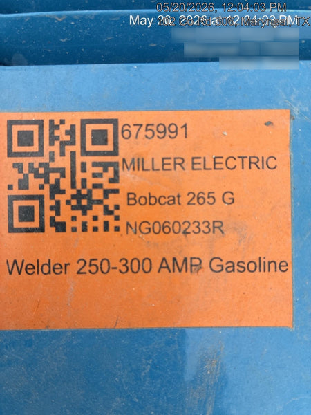 2026 MILLER ELECTRIC Bobcat 265 G