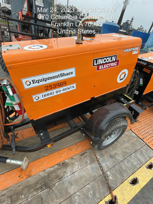 2022 Lincoln Electric LE400 Kubota V1505, Trlr, Cable Rack, Light Kit, ES Decals, T3