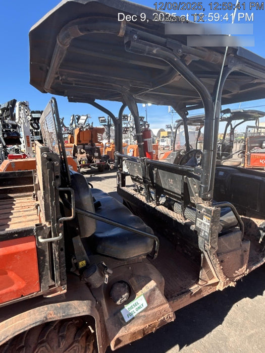 2022 Kubota RTV-X1140W-H Plastic Canopy, Windshield Acrylic Clear, LED Strobe Light, Wire Harness Kit, Back up Alarm
