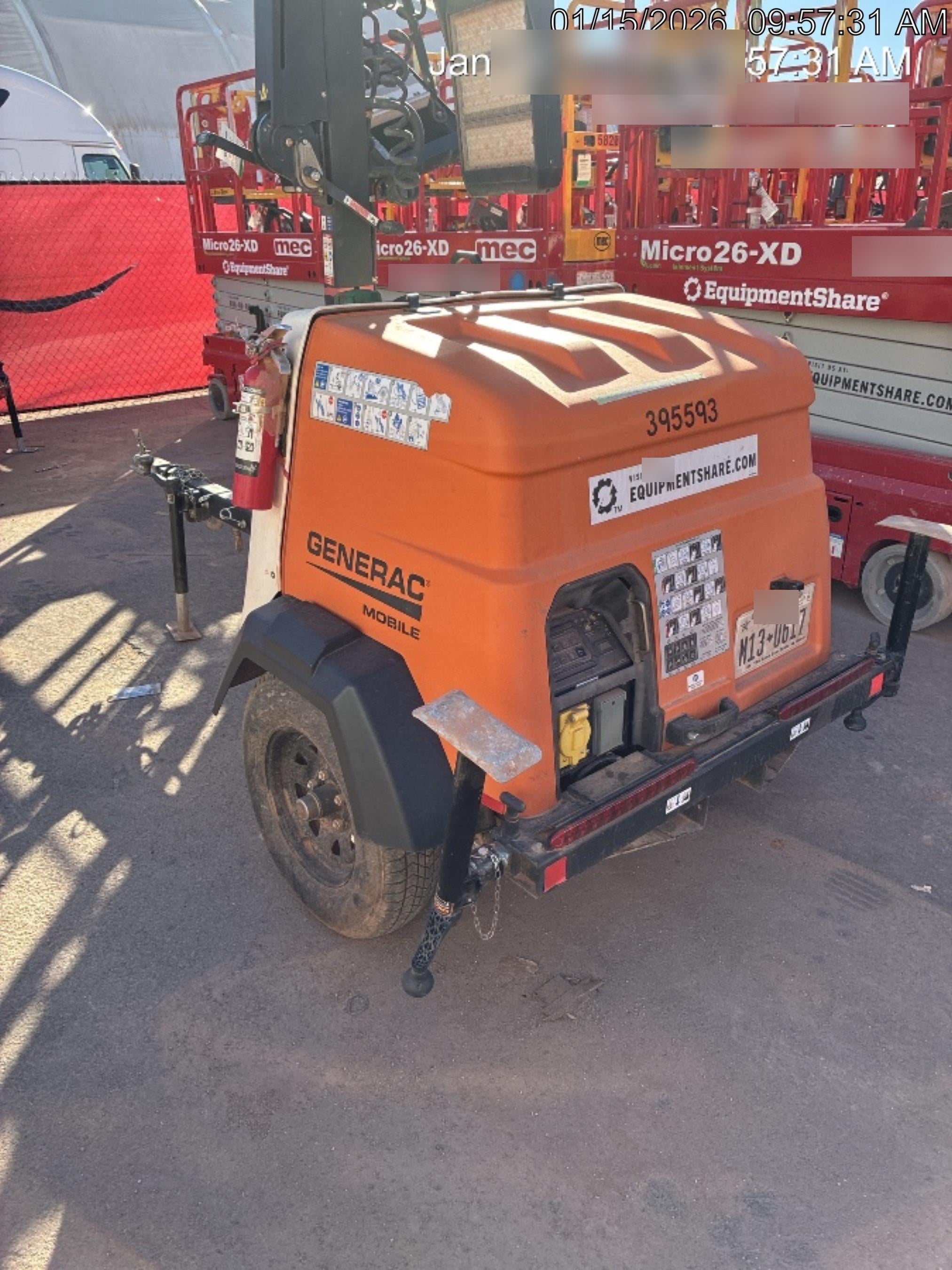 2024 Generac MLT2 Diesel, Flex Switch 120V Input, Powerzone Controller, 
(4) 320W LED Lights, 4kW Generator, 39.9 Gal Fuel Tank, 2" Ball, T3