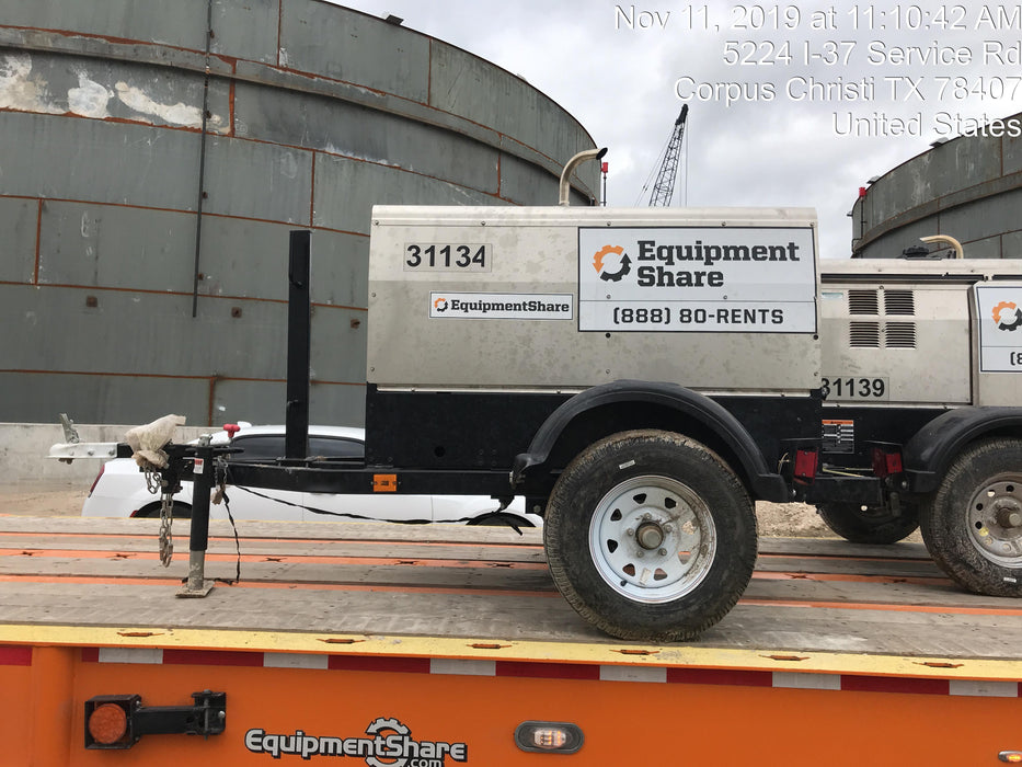 2019 Lincoln Electric Vantage 322 Welder Ready-Pak 3, Two wheel trailer, Fender and Light kit, Cable Rack