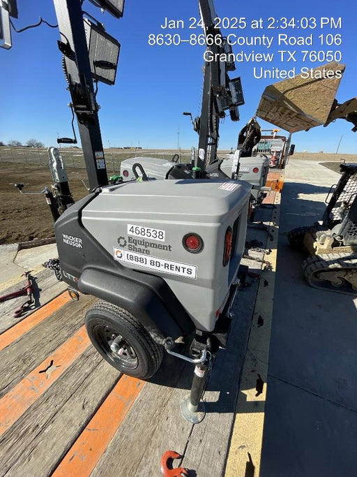 2024 Wacker Neuson LTT4 Diesel, Kohler KDW702, Deep Sea Controller, Auto Start, LED 320W, Bypass Outlet, T3