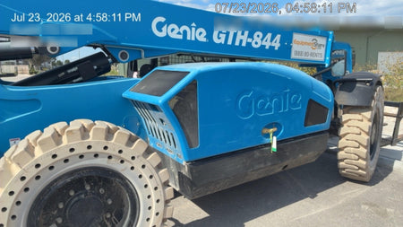 2017 Genie GTH-844 Diesel Engine, Solid Tires, 60" Carriage, Open ROPS