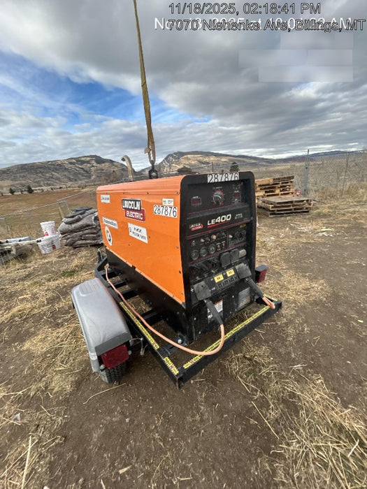 2023 Lincoln Electric LE400 Kubota V1505, Trlr, Cable Rack, Light Kit, ES Decals, T3