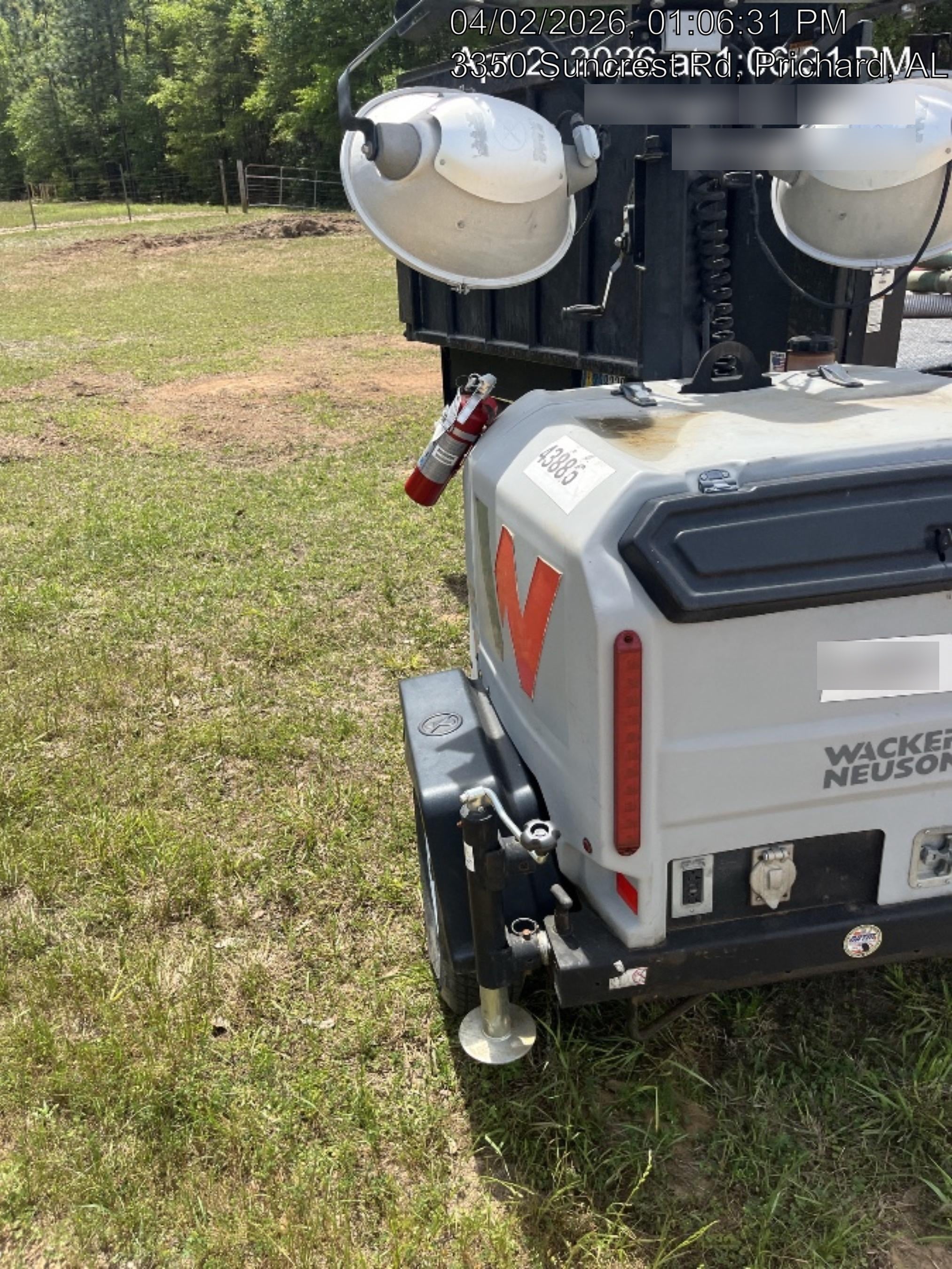 2019 Wacker Neuson LTV6L-MH Wacker Neuson LTV6L Mobile Light Tower w/Fuel Level Sensor Installed