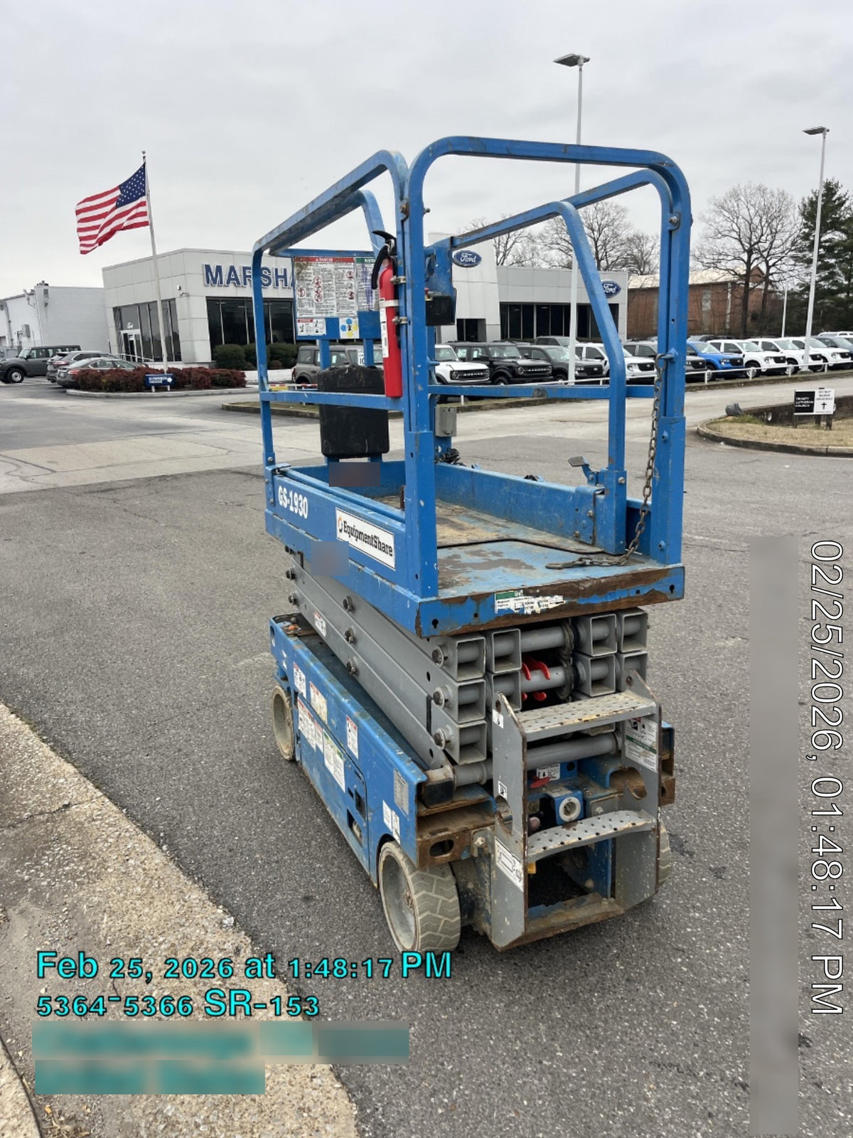2019 Genie GS-1930 Fixed Rails with Chain Entry