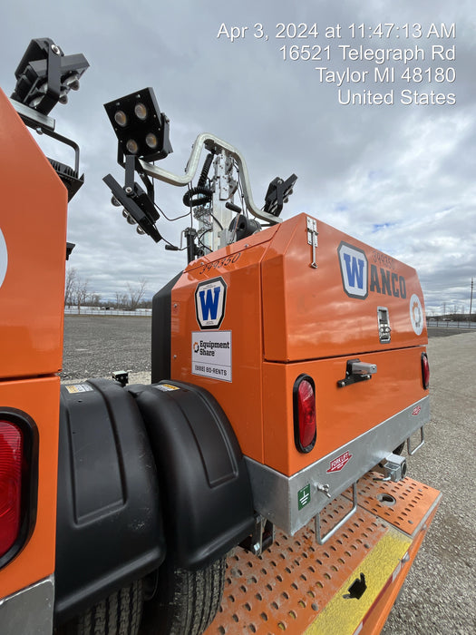 2024 Wanco WLTT-4MM4K Diesel, Deep Sea Controller, Shore Power Plug, Auto Start, (4) 350W LED Floodlights, 4kW Generator, 60 Gal Fuel Tank, 2" Ball, T3