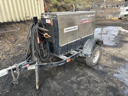 2019 Lincoln Electric Vantage 322 Ready-Pak 3, Two Wheel Trailer, Fender and Light Kit, Cable Rack