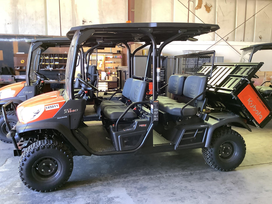 2021 Kubota RTV-X1140W-H Plastic Canopy, Windshield Acrylic Clear, LED Strobe Light, Wire Harness Kit, Back up Alarm