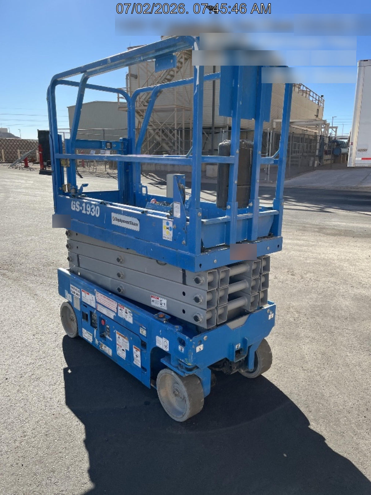 2019 Genie GS-1930 Half Height Swing Gate, 800W Inverter