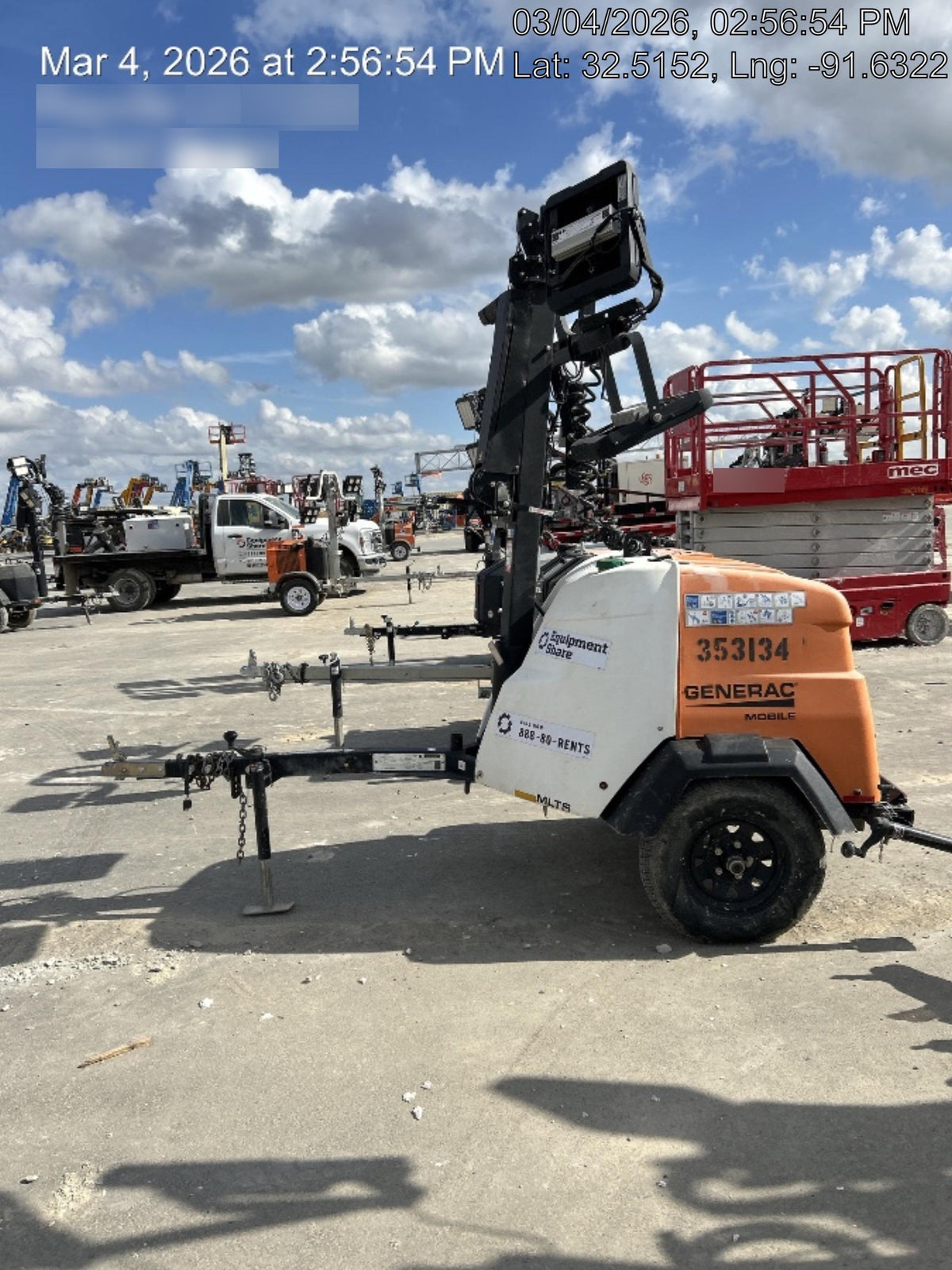 2023 Generac MLT2 Diesel, Flex Switch 120V Input, Powerzone Controller, (4) 320W LED Lights, 4kW Generator, 39.9 Gal Fuel Tank, 2" Ball, T3
