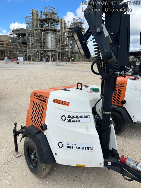 2023 Generac MLT2 Diesel, Flex Switch 120V Input, Powerzone Controller, 
(4) 320W LED Lights, 4kW Generator, 39.9 Gal Fuel Tank, 2" Ball, T3