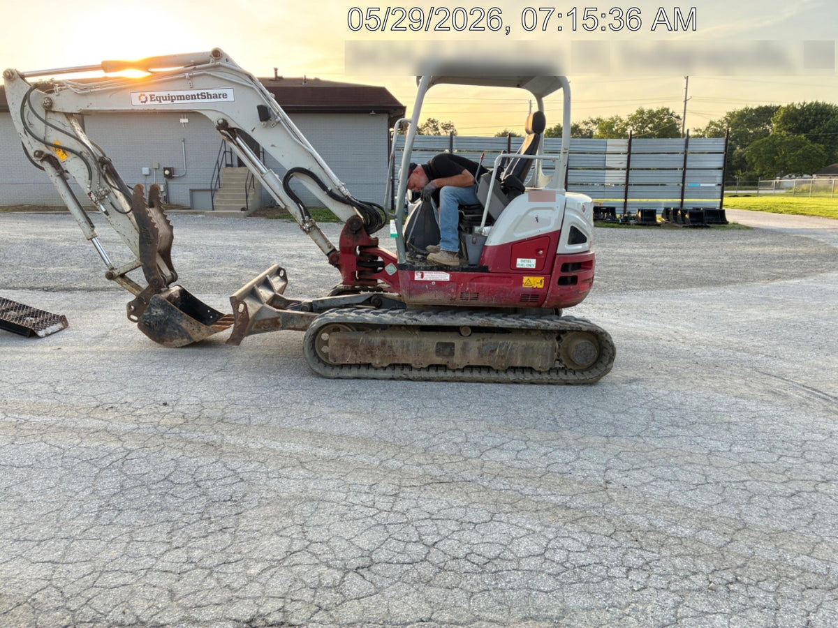 2019 Takeuchi TB260 Takeuchi TB260 Canopy w/Rubber Tracks, Auxiliary Hydraulics, Standard Blade, Manual QC