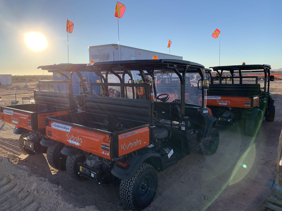 2022 Kubota RTV-X1140W-H Plastic Canopy, Windshield Acrylic Clear, LED Strobe Light, Wire Harness Kit, Back up Alarm