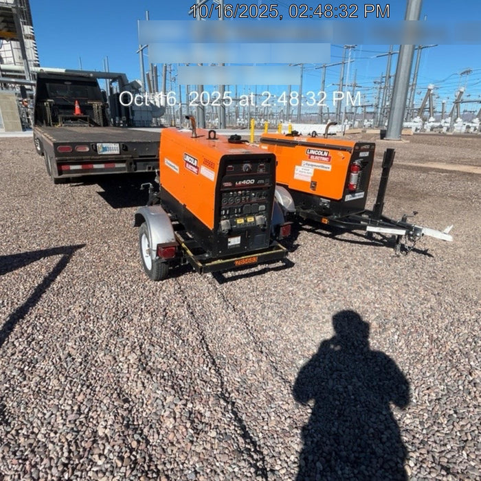 2022 Lincoln Electric LE400 Kubota V1505, Trlr, Cable Rack, Light Kit, ES Decals, T3