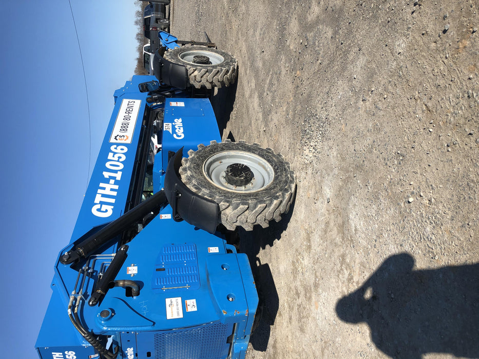 2019 Genie GTH-1056 Cab/Heat/AC, FF Tires, LED Work Lights, Beacon 60" QA Carriage, 60" Forks