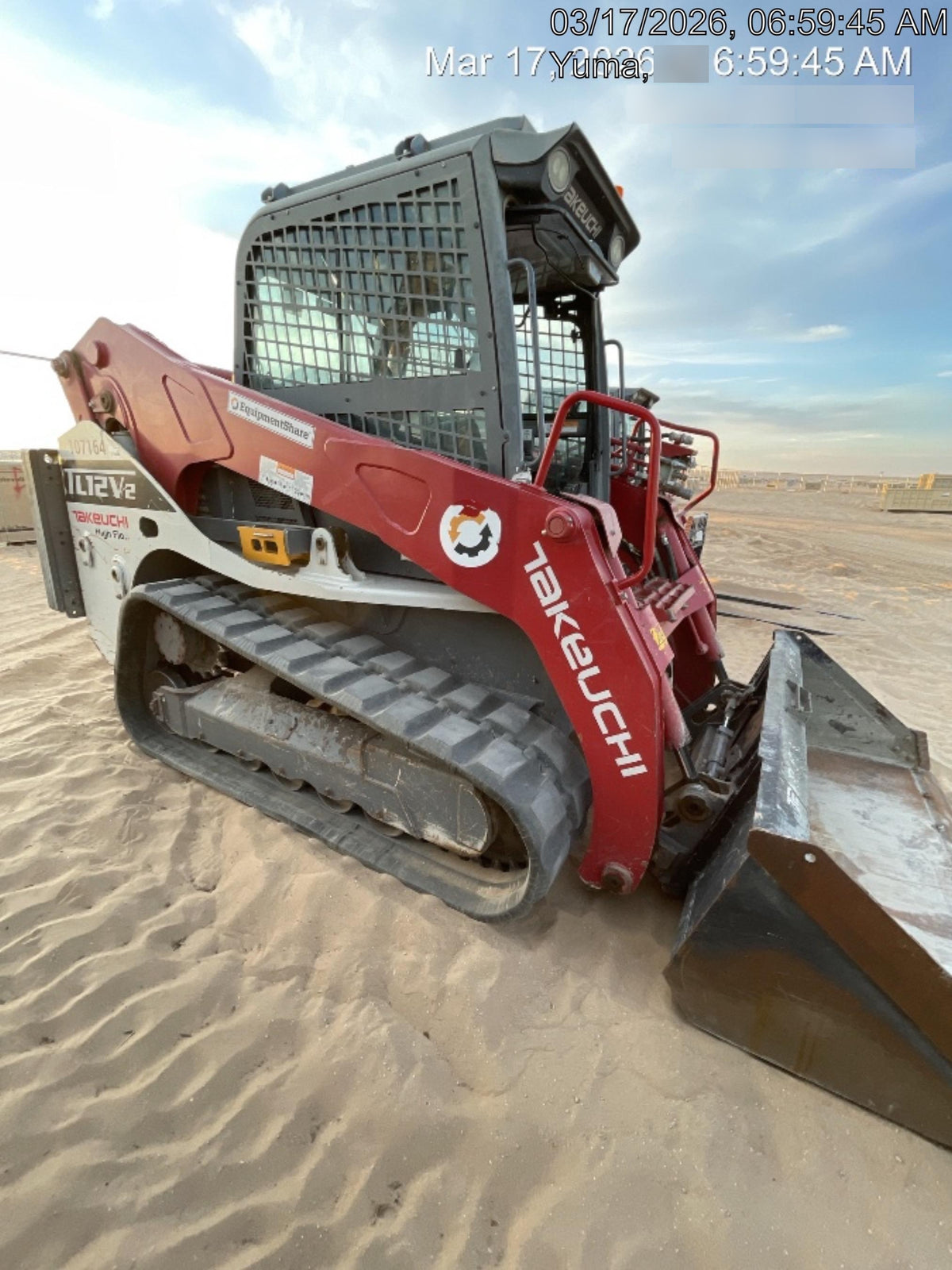 2020 Takeuchi TL12V2-CRH Cab, Rubber Track, & HF