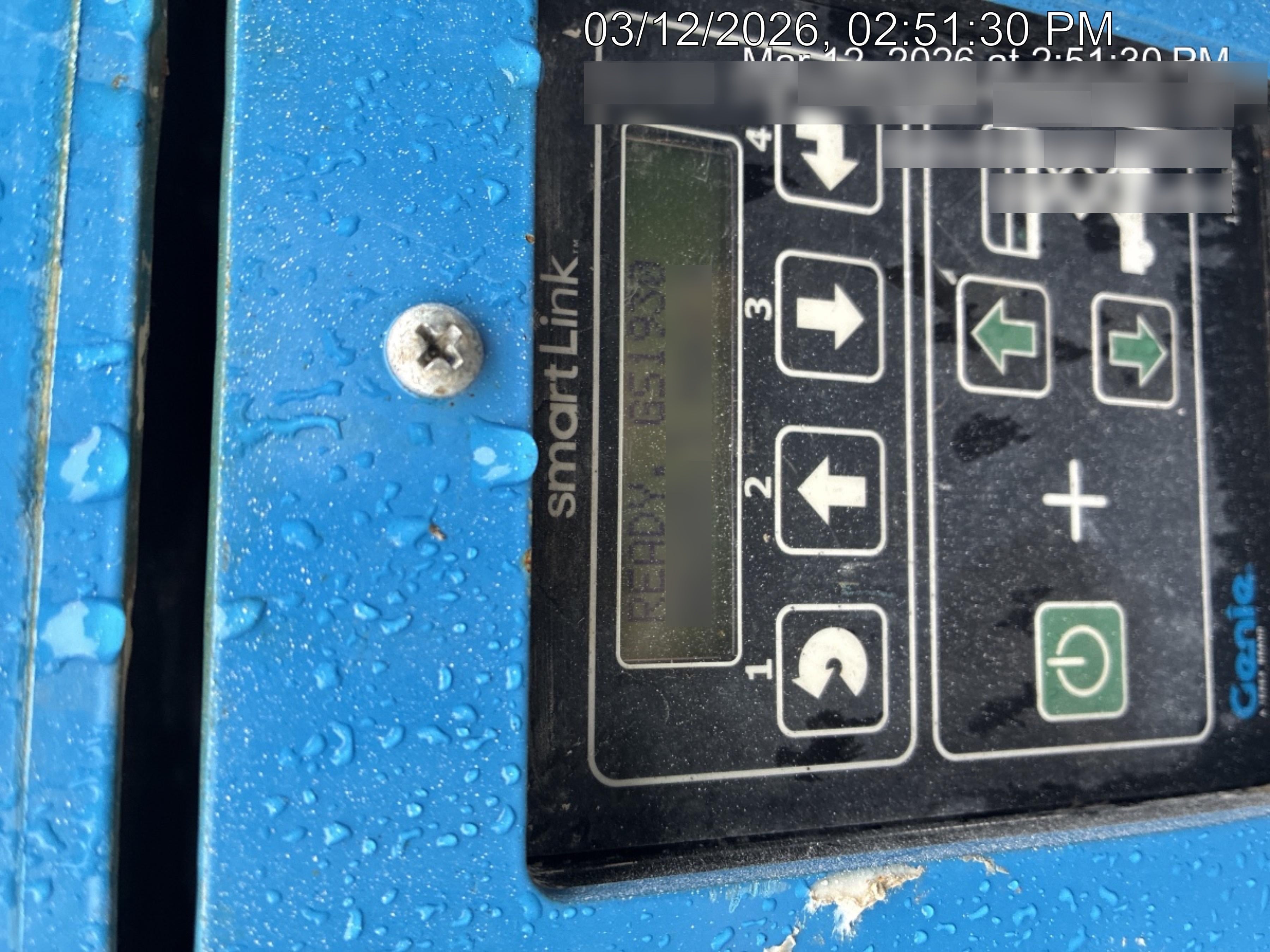 2019 Genie GS-1930 Half Height Swing Gate, 800W Inverter
