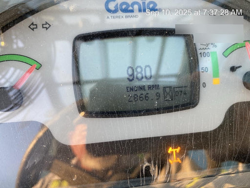 2019 Genie GTH-636 Cab/Heat/AC, Solid RT Tires, LED Work Lights, Beacon 60" QA Carriage, 48" Forks