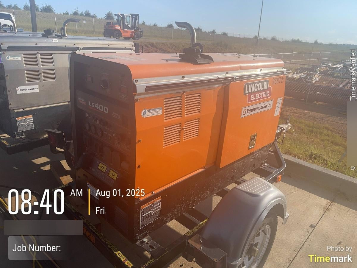 2022 Lincoln Electric LE400 Kubota V1505, Trlr, Cable Rack, Light Kit, ES Decals, T3